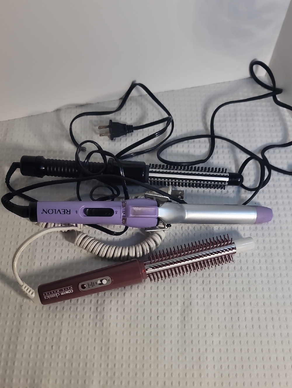 Revlon Burgundy and Silver Styling Tool (Image-Focused)